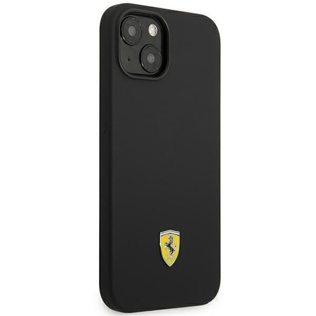 Ferrari FEHCP14MSIBBK iPhone 14 Plus 6,7" czarny/black hardcase Silicone Metal Logo