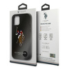 US Polo USHCP12LPUGFLBK iPhone 12 Pro Max 6,7" czarny/black Polo Embroidery Collection