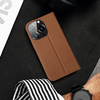 Dux Ducis Skin X2 etui do iPhone 14 Pro pokrowiec z magnetyczną klapką brązowy