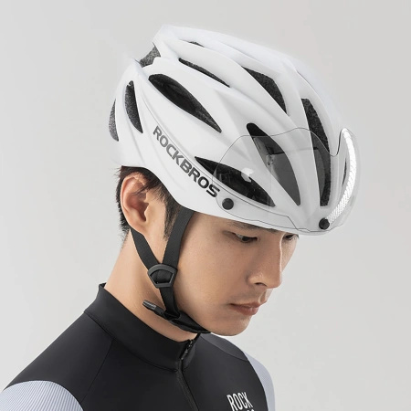 ROCKBROS KASK ROWEROWY Z SZYBKĄ OKULARY ODPINANE Z OCHRONĄ UV UNISEX