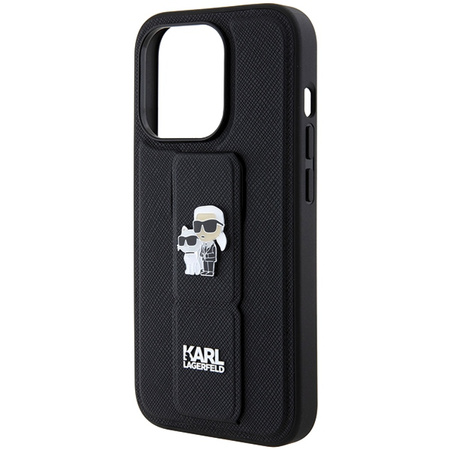KARL LAGERFELD HARDCASE DO IPHONE 14 PRO 6.1 Z PINS KARL&CHOUPETTE SAFFIANO