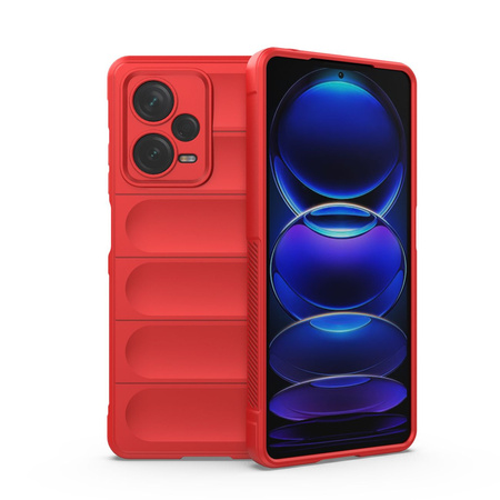 Magic Shield Case etui do Xiaomi Redmi Note 12 Pro+ elastyczny pancerny pokrowiec czerwone