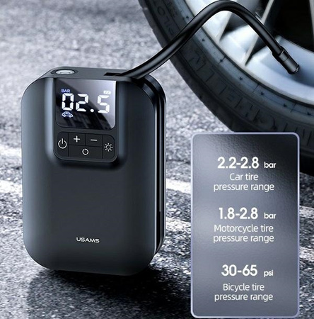 USAMS Mini pompka US-ZB215 Air Car Pump5000mAh CQBZB21501