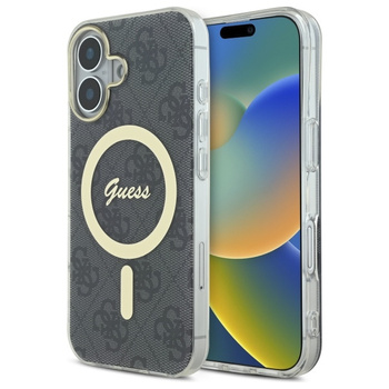 GUESS ETUI HARDCASE IML 4G DO MAGSAFE DO IPHONE 16 PLUS 6.7 Z ELEGANCKIM