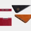 Nillkin Qin Case etui do Xiaomi Redmi Note 11 Pro+ (China) / Redmi Note 11 Pro (China) / Mi11i HyperCharge osłona na aparat kabura pokrowiec obudowa z klapką brązowy