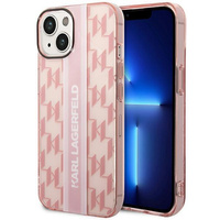 Karl Lagerfeld KLHCP14MHKLSPCP iPhone 14 Plus 6,7" hardcase różowy/pink Mono Vertical Stripe