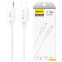 DUDAO KABEL USB-C 30W DO TELEFONÓW 2M Z FUNKCJĄ SZYBKIEGO ŁADOWANIA DO 30W