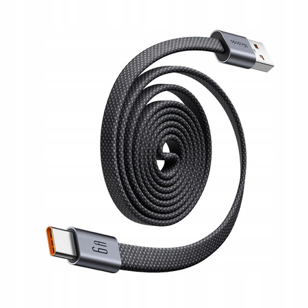 Mcdodo phone cable, retractable, for iPhone, Micro USB, USB-C, 3-in-1, 66W, purple