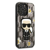 Karl Lagerfeld KLHCP13LPMNFIK1 iPhone 13 Pro / 13 6,1" szary/grey Flower Ikonik Karl