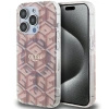 Etui Guess IML GCube MagSafe na iPhone 15 Pro Max - różowe