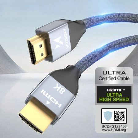 WOZINSKY KABEL HDMI 2.1 8K 60HZ 3M DO TELEWIZORÓW, MONITORÓW, KOMPUTERÓW