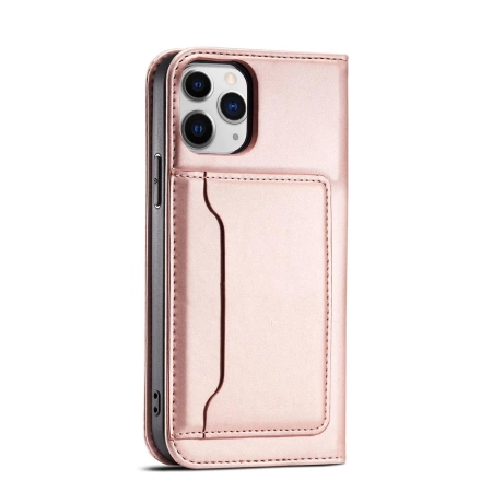 HURTEL ETUI MAGNETYCZNE DO IPHONE 12 PRO MAX Z PORTFELEM KARTĄ PODSTAWKĄ