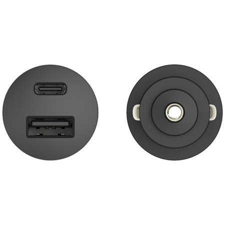 Ładowarka samochodowa Motorola           TurboPower 45W Dual USB-A/USB-C z kablem USB-C 1m czarny