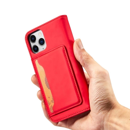 HURTEL ETUI POKROWIEC MAGNETYCZNY DO IPHONE 12 PRO PORTFEL KARTY PODSTAWKA