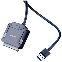 Ugreen kabel adapter do dysku 2.5'' / 3.5'' (USB-A 3.0 - SATA) czarny (CR108)