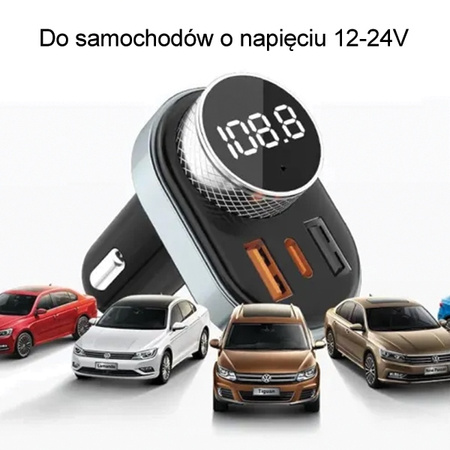 AWEI ZESTAW GŁOŚNOMÓWIĄCY C-843 DO TELEFONÓW Z TRANSMITEREM FM BLUETOOTH
