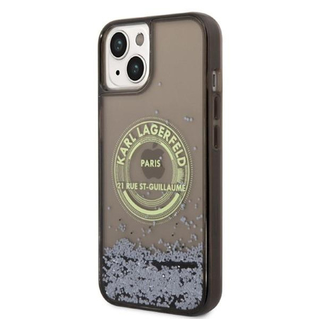 Karl Lagerfeld KLHCP14MLCRSGRK iPhone 14 Plus 6,7" czarny/black hardcase Liquid Glitter RSG