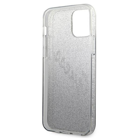 Guess GUHCP12LPCUGLSBK iPhone 12 Pro Max 6,7" czarny/black hardcase Glitter Gradient Script