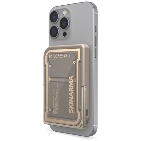Powerbank Skinarma Nexus Mecha Magnetic  Kick-Stand 5000mAh 20W PD USB-C MagSafe złoty