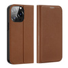 Dux Ducis Skin X2 etui do iPhone 14 Pro pokrowiec z magnetyczną klapką brązowy