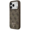 GUESS ETUI LEATHER 4G TRIANGLE STRASS MAGSAFE DO IPHONE 17 PRO POKROWIEC