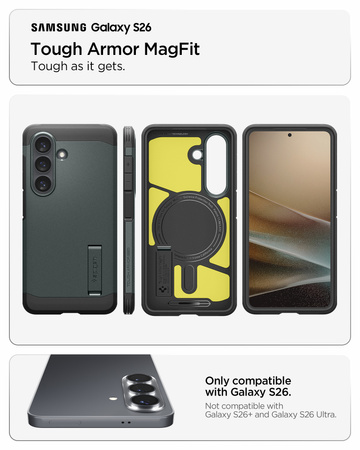 Spigen Tough Armor MagSafe, abyss green - Samsung Galaxy S26