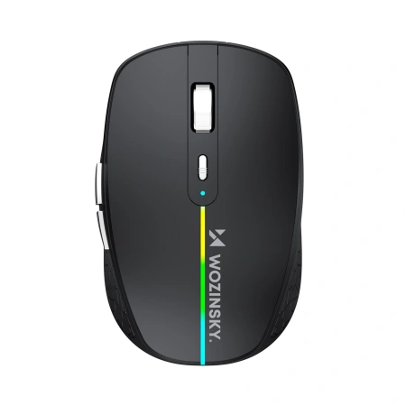 Mysz bezprzewodowa Wozinsky WMGK-1132 podświetlana RGB - czarna