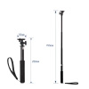 HURTEL SELFIE STICK Z UCHWYTEM DO KAMERY I SMARTFONÓW DO WYGODNEGO NAGRANIA