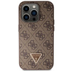 Etui Guess GUHCP14LP4TDSCPW na iPhone 14 Pro - brązowe Crossbody 4G Metal Logo