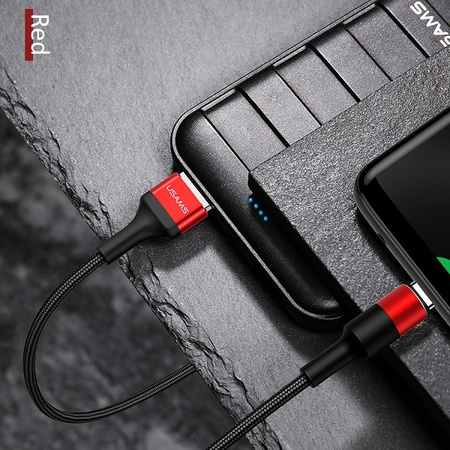 USAMS KABEL 2A USB-C DO TELEFONÓW 1,2M SZYBKIE ŁADOWANIE SAMSUNG HUAWEI