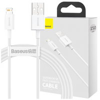 Baseus Superior kabel USB - Lightning 2,4A 1 m Biały (CALYS-A02)