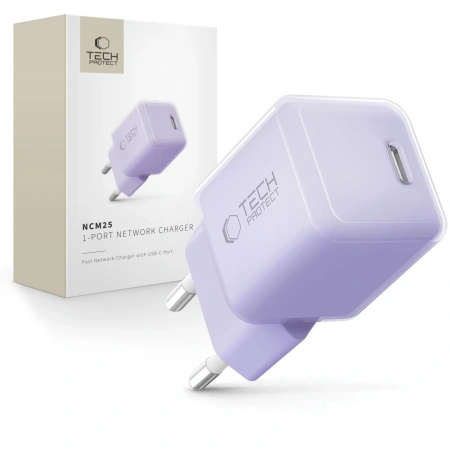 TECH-PROTECT ŁADOWARKA SIECIOWA NCM25 USB-C PD 25W DO TELEFONÓW SZYBKIE