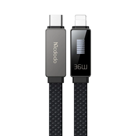 MCDODO ŁADOWARKA KABEL USB-C LIGHTNING SZYBKIEGO ŁADOWANIA DO IPHONE 1M LED