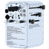 Verbatim Adapter podróżny EU/UK/US GaN   2xUSB-C/2xUSB-A/1xUSB-C PD 100W niebieski 30192