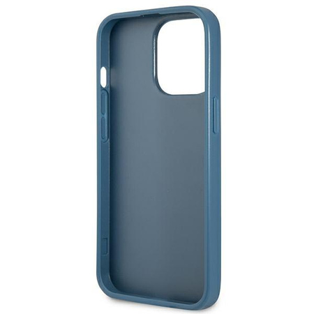Guess GUHCP13LP4TPB iPhone 13 Pro / 13 6,1" niebieski/blue hardcase 4G Triangle Logo Cardslot