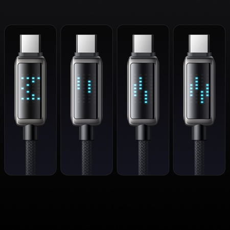 MCDODO USB-C FAST CHARGING CABLE FOR SAMSUNG APPLE USB TYPE C 100W 1M LED