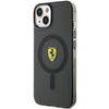 Etui Ferrari FEHMP14MURKK na iPhone 14 Plus - czarne Translucent Magsafe