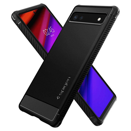 Spigen Rugged Armor etui na telefon Google Pixel 6A czarny
