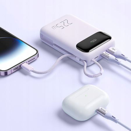 MCDODO POWERBANK 10000MAH Z WYŚWIETLACZEM 3X USB USB-C 22,5W + KABEL USB-C