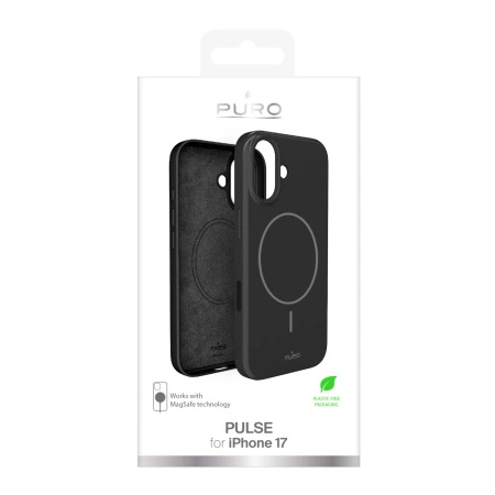 Etui ochronne Puro Pulse na iPhone 17 poliwęglanowe - czarne