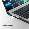 TECH-PROTECT SMARTSHELL PRO MACBOOK PRO 14 M1 / M2 / M3 / M4 / M5 2021-2025 BLACK/CLEAR