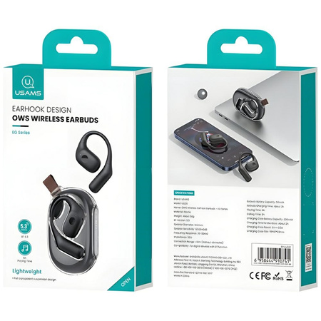 USAMS SŁUCHAWKI BLUETOOTH 5.3 G26 DO TELEFONÓW IPHONE XIAOMI Z ENC I STEREO