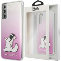 Karl Lagerfeld KLHCS21MCFNRCPI S21+ G996 hardcase różowy/pink Choupette Fun