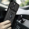 Hybrid Armor Camshield etui Realme 10 Pro+ pancerny pokrowiec z osłoną na aparat czarne