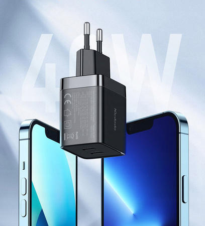 Mcdodo USB-C fast charger 2x 20W for iPhone 14