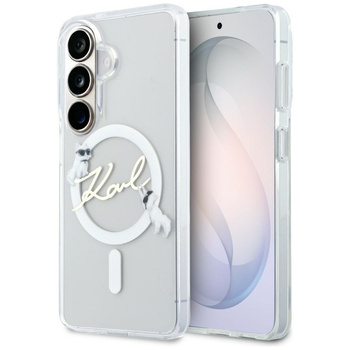 Etui Karl Lagerfeld IML KC Script        MagSafe do Samsung Galaxy S26 Plus przezroczysty