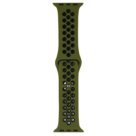 BELINE PASEK APPLE WATCH SPORT SILICONE DO 38 40 41MM ZIELONO-CZARNY