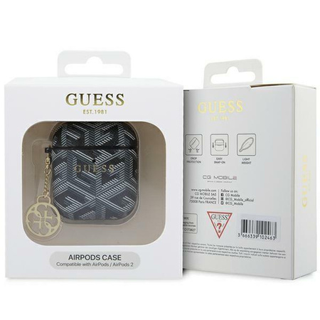 Etui Guess GUA2PGCE4CK na AirPods 1/2 - czarne GCube Charm