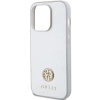 Etui Guess Strass Metal Logo na iPhone 15 Pro - srebrne