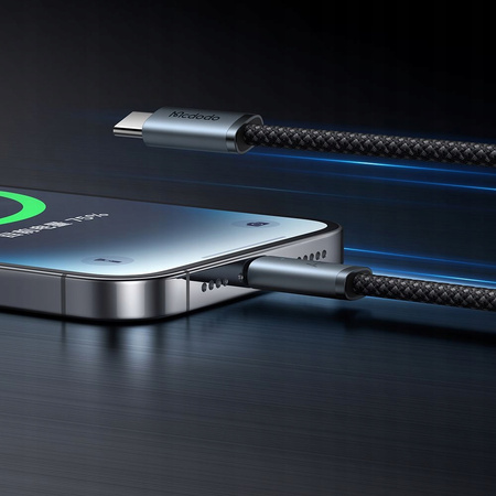MCDODO KABEL USB-C LIGHTNING SZYBKIE ŁADOWANIE USB TYP C 36W 2M LED BIAŁY